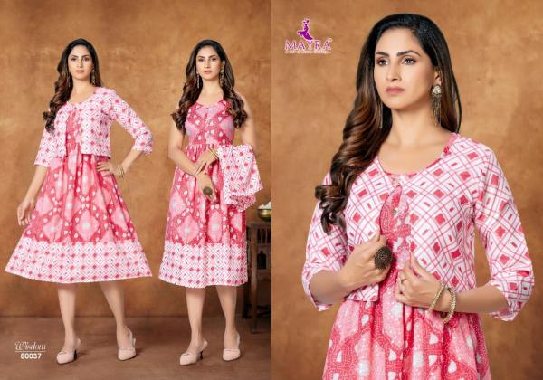 Mayra Wisdom Fancy Rayon Print  Kurti Collection